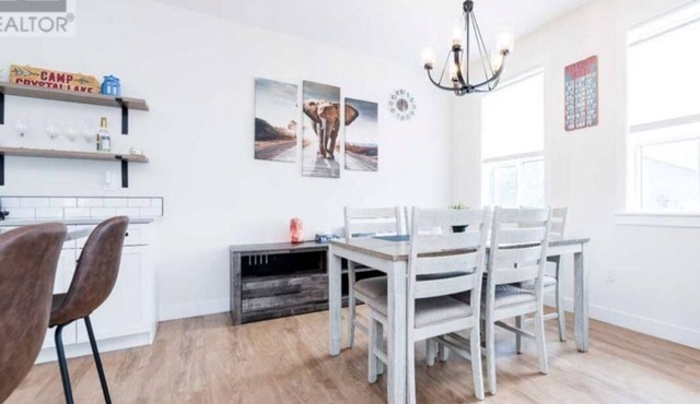 fully stocked kitchen and pet friendly.