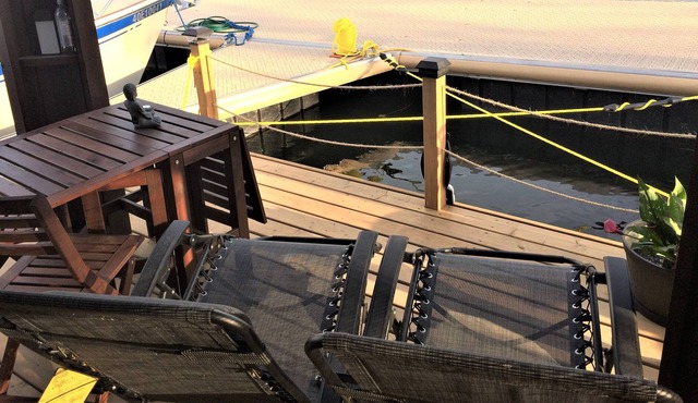 Glamping on the water