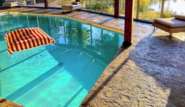 Lakefront Chalet with Private Heated Indoor Pool