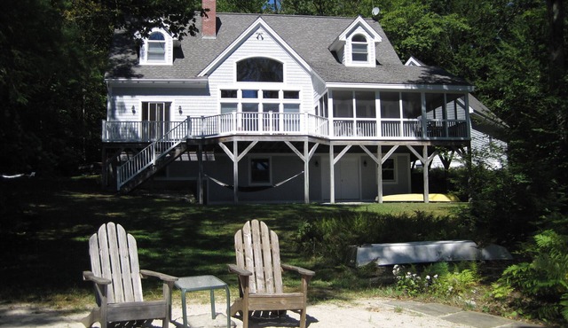 Lakefront Home with Private Beach! in South Sutton