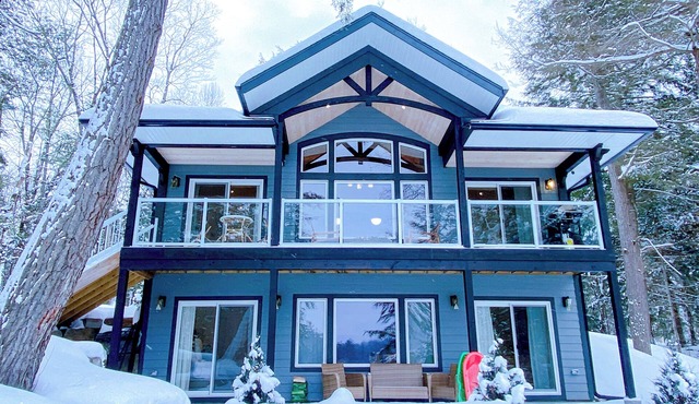 Lakefront Winter Fun, EV Charger, Fireplace, OFSC Trail, Dog OK