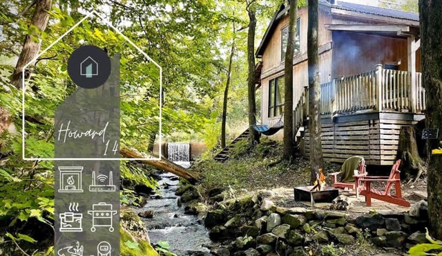 Le 14 Chalets Howard - Spa-Shower-Hammock-Bromont