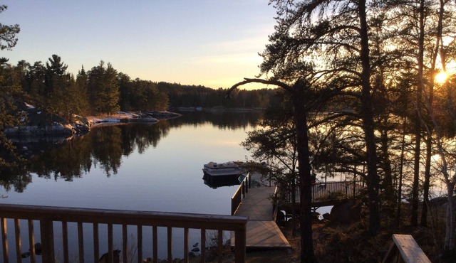 Located on the Winnipeg River near Kenora. Water access only.