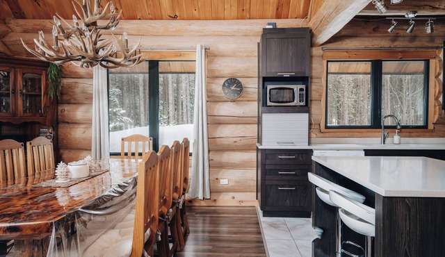 Log cabin with beach, spa, volleyball