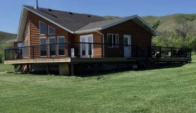 Log Home W/King Bed Lakeview at Round Lake Sk