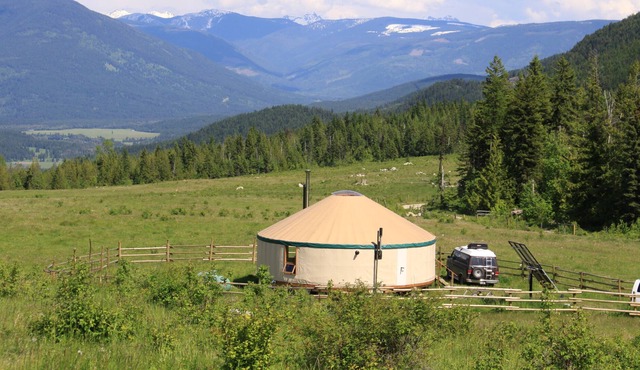 Luxury yurt on a private lake