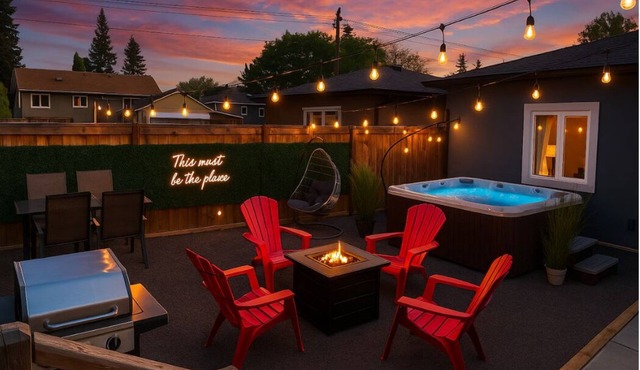 Mayfield Manor-Hot Tub-KingBed-FireTable-BBQ-Wifi
