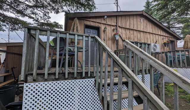Modern Tiny Wood Cottage #3 Camping style Cottages 5 minutes to the beach!