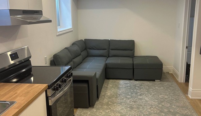 New Bright Cozy Basement Central Location Separate Entrance Free Parking