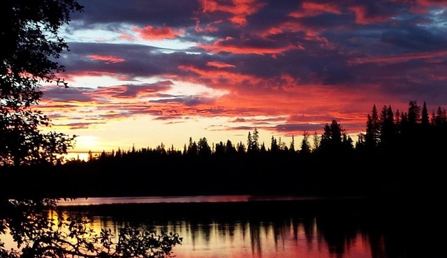 Peaceful new retreat on Ness Lake with sunsets galore! Near Prince George, BC