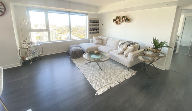 **Private Room in a Beautiful High-Rise Condo**