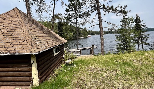 Rare 1930's Lakeside Log Cabin with shared hot tub and sauna!