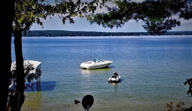 Relax On Beautiful Burt Lake. Year-round Comfort In This Lake-front Chalet.