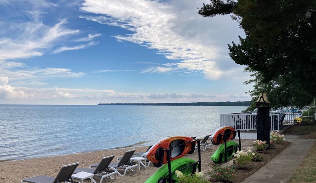 S'more Beach sleeps up to 15 people located on Lake Huron Sandy beach! in Au Gres