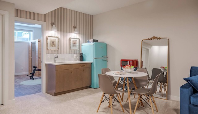 Spa-Like Private Suite | Sauna, Gym, Heated Floors | SW Calgary Retreat
