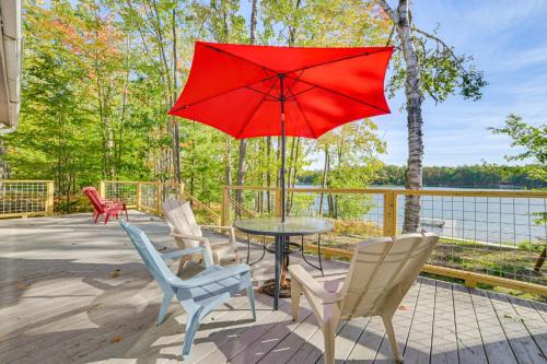 The Birch House: Lakefront Home w/Dock & Grill