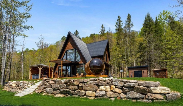 Waterfront ALUNA A-Frame | Spa | Sauna |