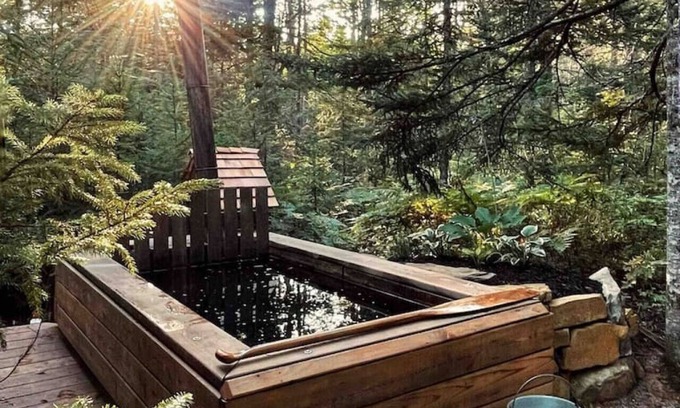 Crescent Beach Cabin | Shackup Cabin— Wood Fired Hot Tub & Near the beach