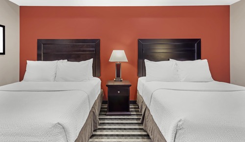 Standard Room, 2 Queen Beds, Non Smoking, Refrigerator & Microwave
