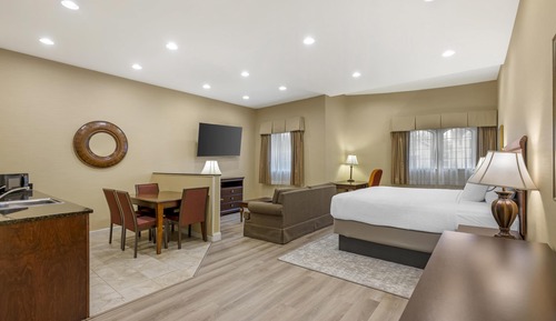Suite, 1 King Bed, Non Smoking (Living Room;Shower Only;Larger Room)