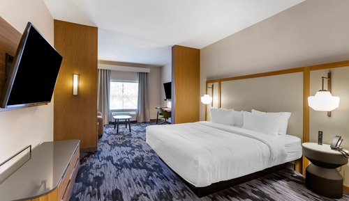 Suite, 1 King Bed with Sofa bed, Accessible Bathtub