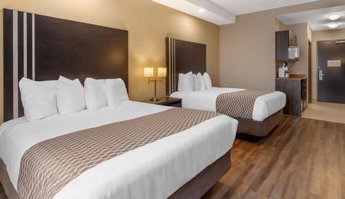 Standard Room, 2 Queen Beds, Non Smoking, Kitchenette (Walk-in Shower;Pet Friendly)