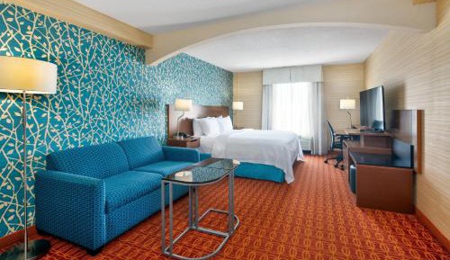 King Room with Bathtub, Roll-In Shower and Sofa Bed - Mobility Access/Hearing Accessible